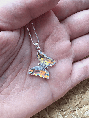 Collar Mariposa Cristal