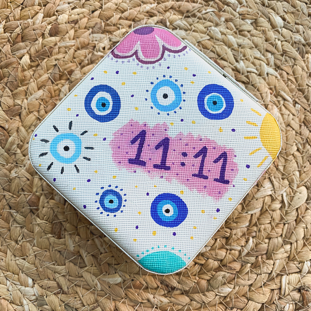 Joyero Cuadrado Pintado a Mano 1