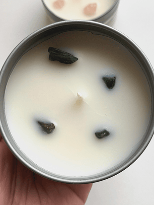 Vela de Soya con Jade ABUNDANCIA