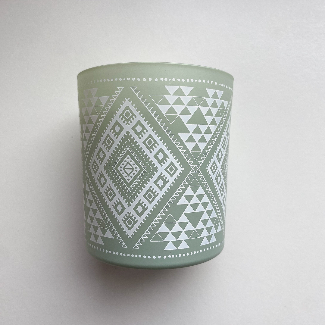 Vela de Soya Árbol de la vida con Jade BOHO 3