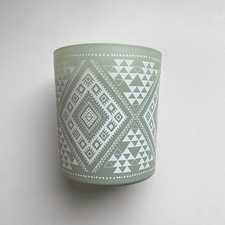 Vela de Soya Árbol de la vida con Jade BOHO 3