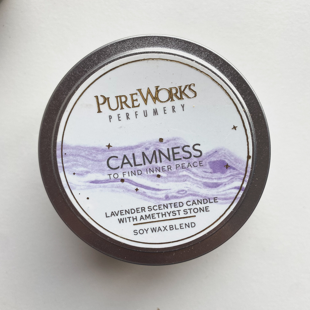 Vela de Soya con Amatista CALMA 1