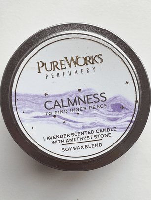 Vela de Soya con Amatista CALMA