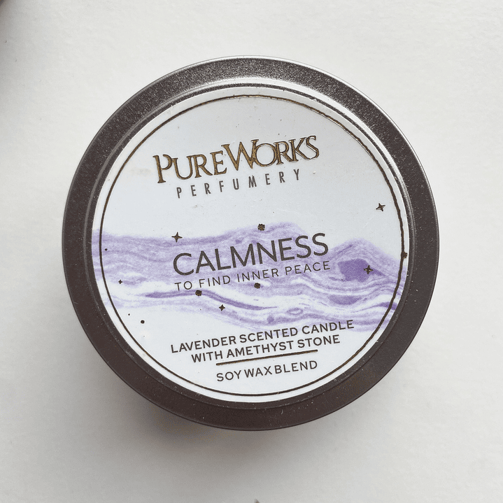 Vela de Soya con Amatista CALMA 1