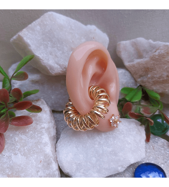 EARCUFF ESPIRAL EN RODIO