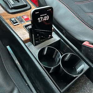 Suporte de Copos com Porta-Telemóvel