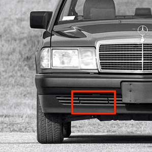 Tampa de Reboque do Para-choques Dianteiro – Compatível com Mercedes-Benz W201 190E / 190D
