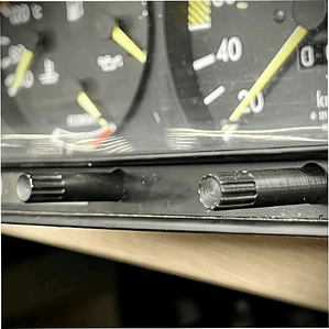 Haste de Ajuste do Relógio para Painel de Instrumentos – Mercedes W123, W124 e W201