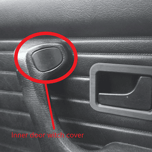 Conjunto de Tampas dos Interruptores das Portas Dianteiras – BMW E30
