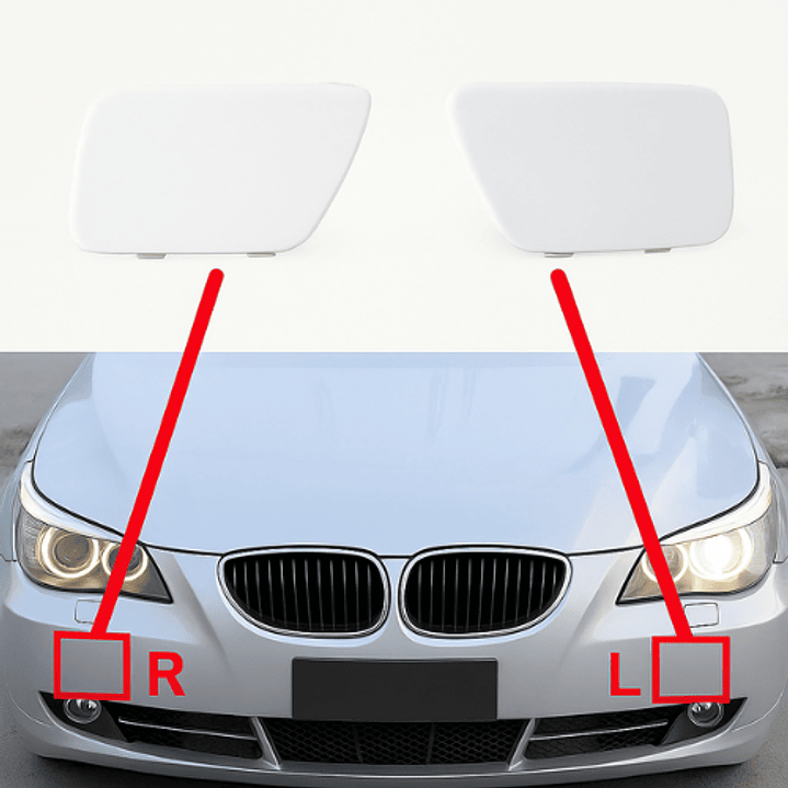 BMW Série 5 E60 / E61 – Conjunto de Tampas de Lava-Faróis (2005) 1