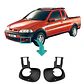 Juego de cubiertas para faros antiniebla Fiat Strada (fibra de carbono) - Miniatura 1