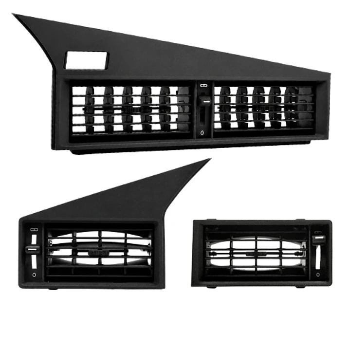 Conjunto de Grelhas Tablier (Central, Esquerda e Direita) – Mercedes 190 / 190E / 190D (W201) 10