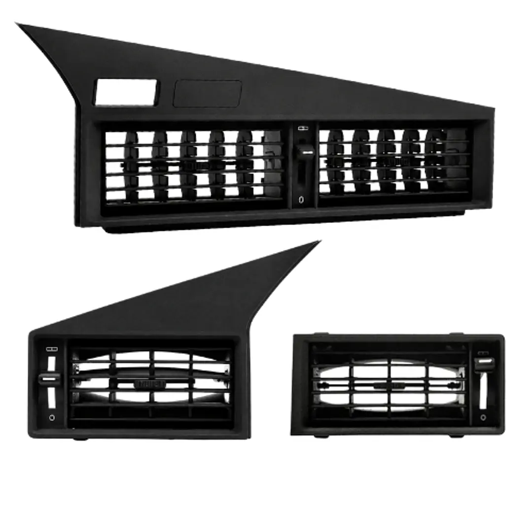 Conjunto de Grelhas Tablier (Central, Esquerda e Direita) – Mercedes 190 / 190E / 190D (W201) 12