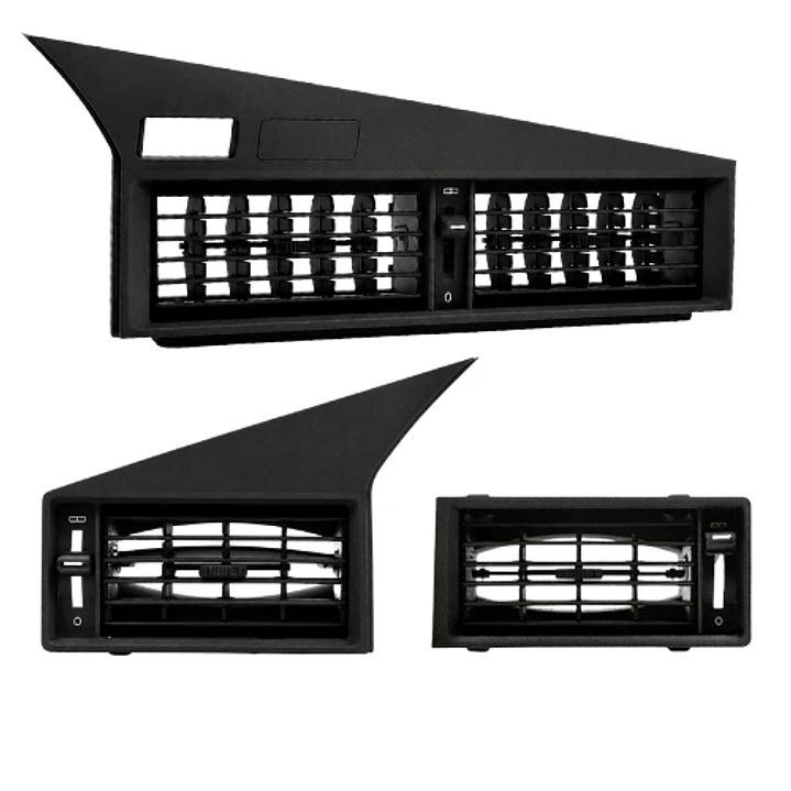Conjunto de Grelhas Tablier (Central, Esquerda e Direita) – Mercedes 190 / 190E / 190D (W201) 12