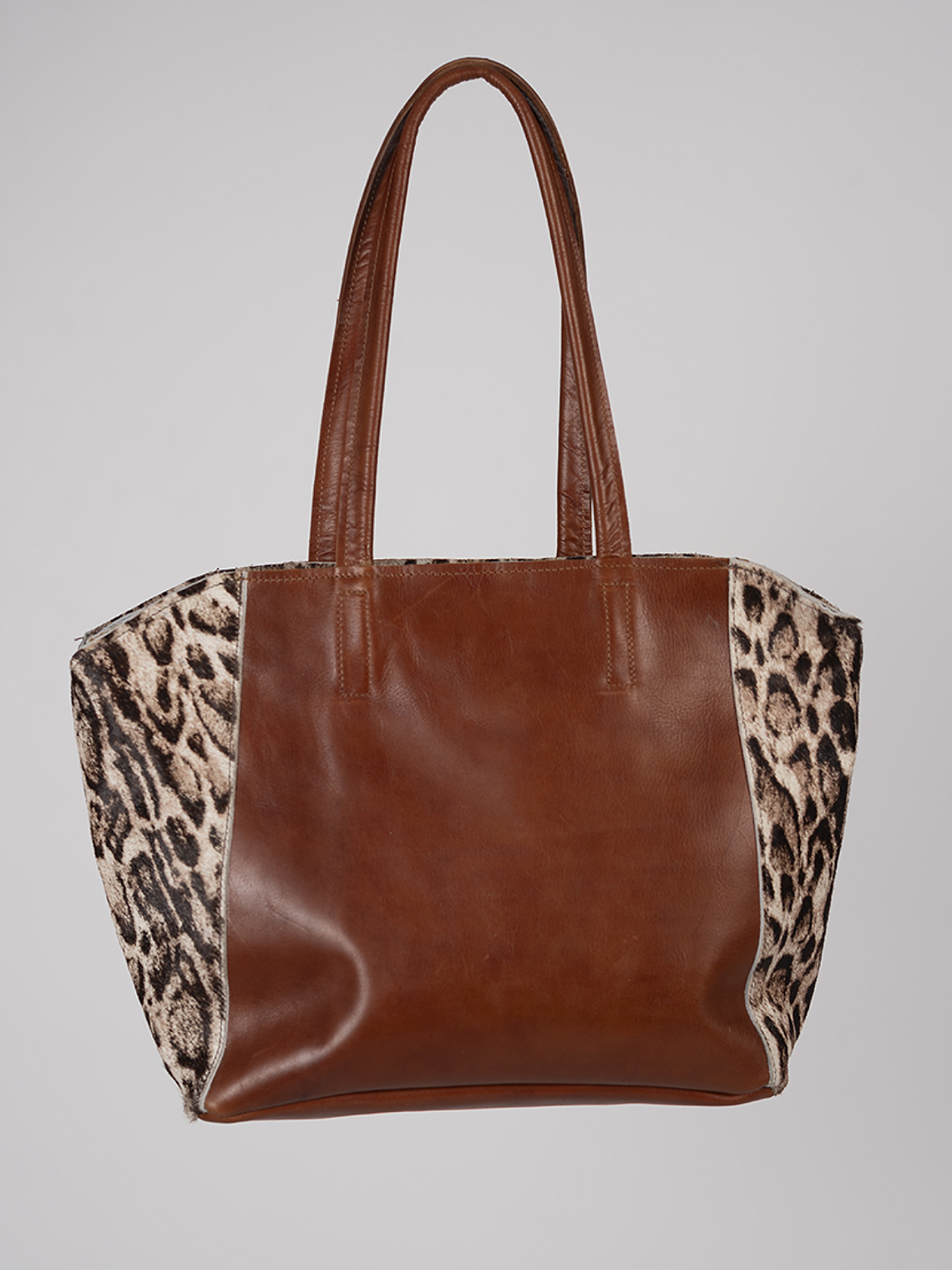 Cartera Dominga Café - Leopardo Beige 1