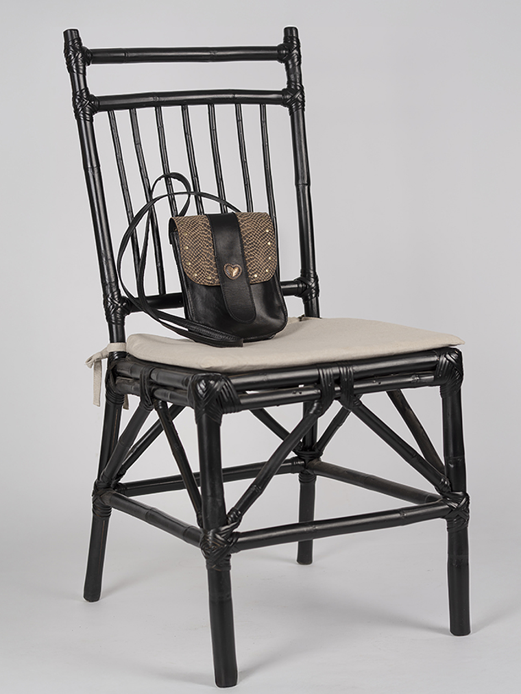 Cartera Julieta Negra Leopardo 2