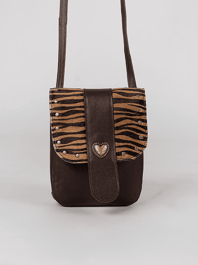 Cartera Julieta Chocolate Cebra