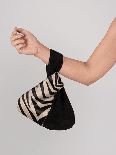 Cartera Josefa Cebra Negra