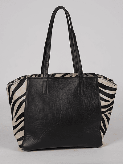 Cartera Dominga Cebra Negra