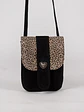 Cartera Julieta Negra Leopardo - Miniatura 1