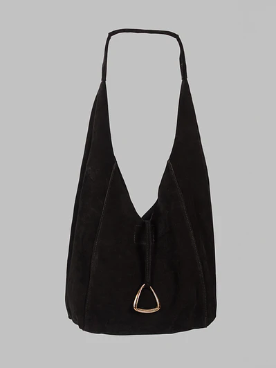 Cartera Sofía Negro Gamuza