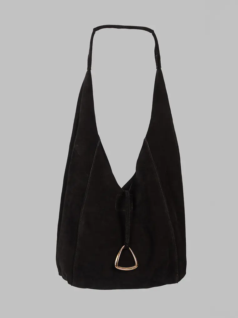 Cartera Sofía Negro Gamuza 1