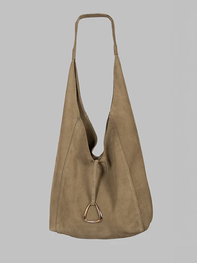Cartera Sofia Verde Olivo Gamuza