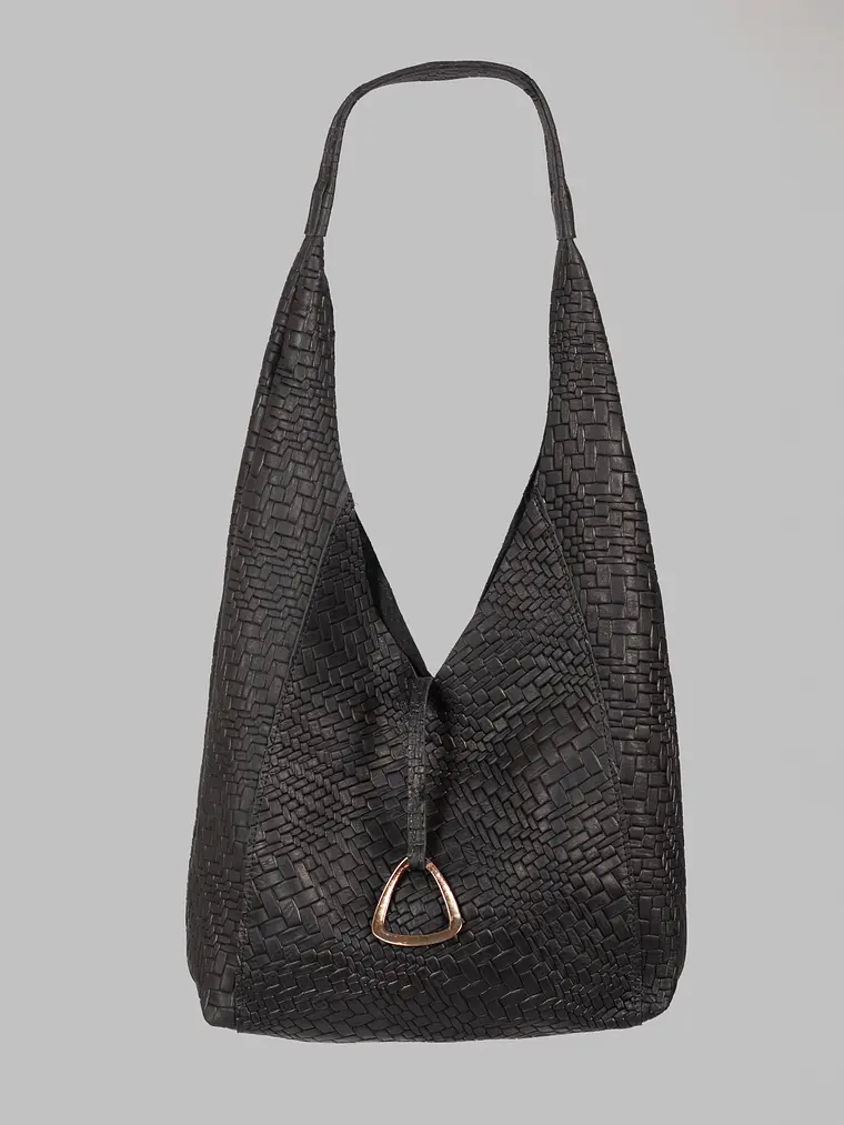 Cartera Sofia Negro Trenzado  1