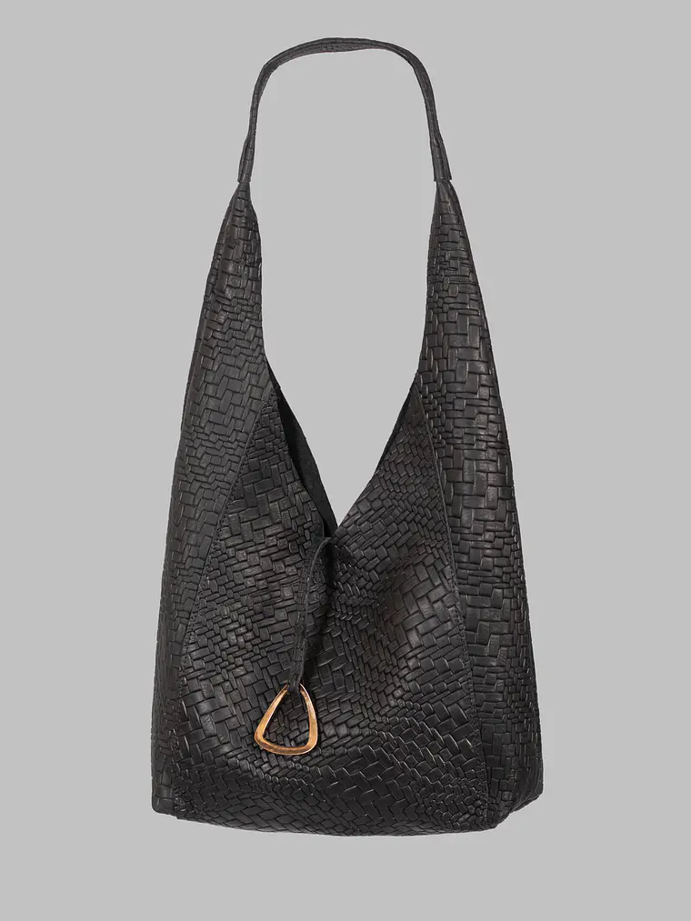 Cartera Sofia Negro Trenzado  2