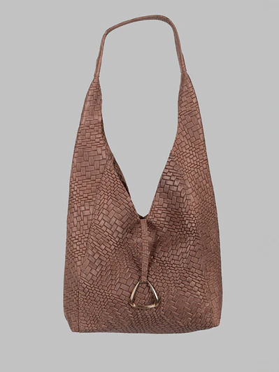 Cartera Sofia Café Moro Trenzado 