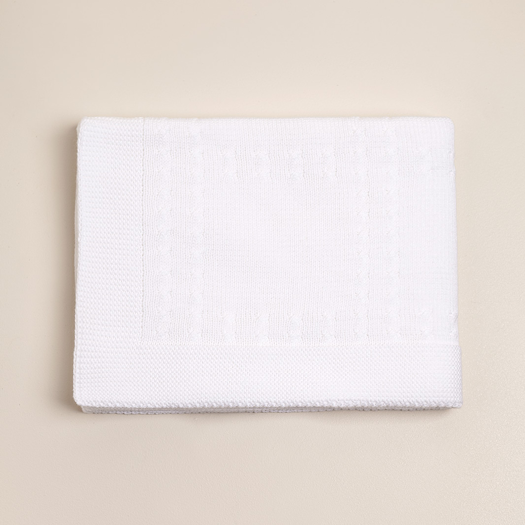 Blanket with Braids and squares 1