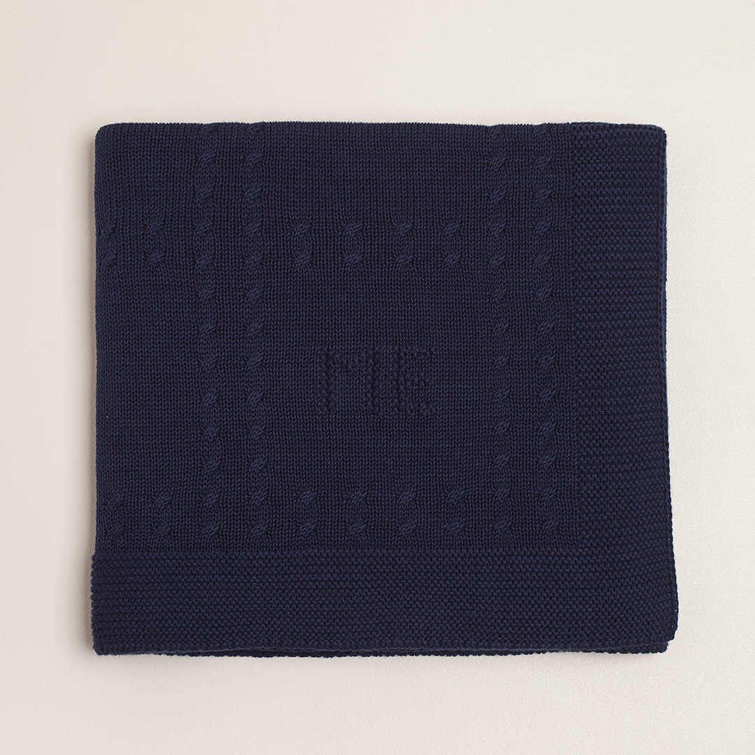 Blanket with Braids and squares 1