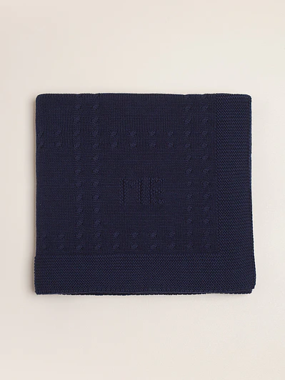 Blanket with Braids and squares