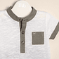 Agus Set of slub cotton T shirt with linen shorts - thumbnail 3