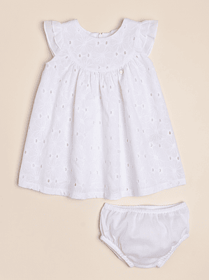 Juli Broderie Cotton Dress