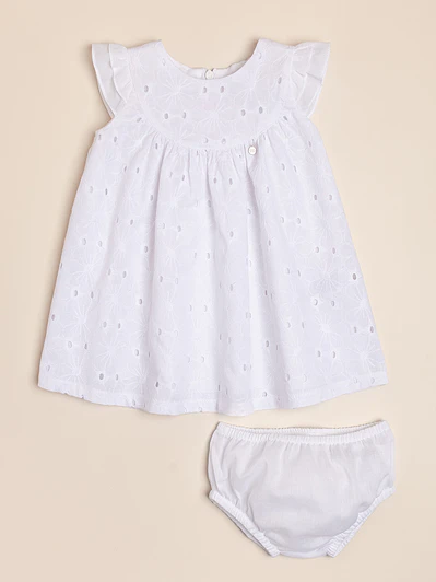 Juli Broderie Cotton Dress