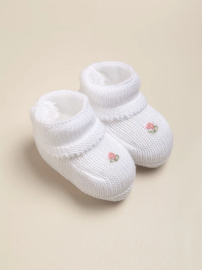 Hand Embroidered Booties