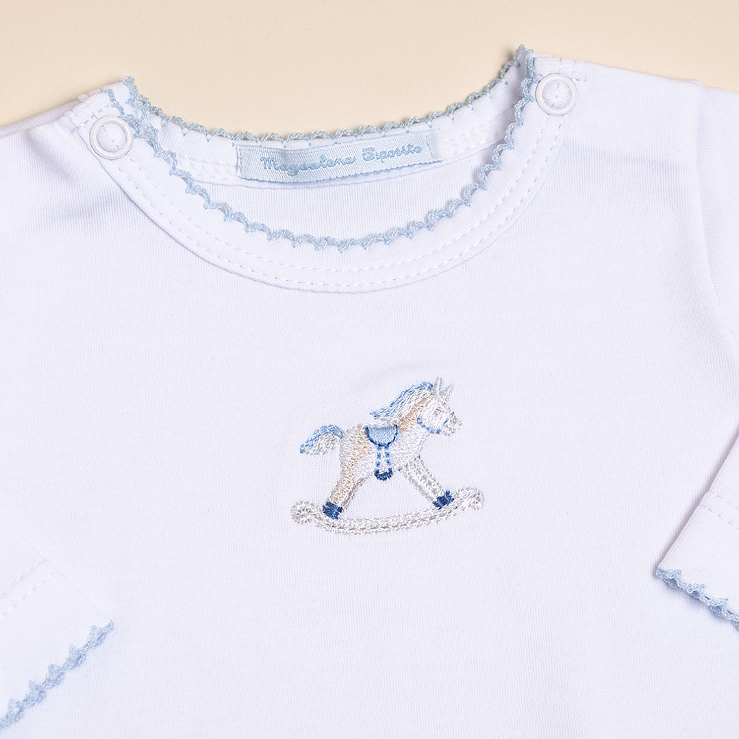 Rocking Horse Set Peruvian Pima Cotton Bodysuit with Pants 2