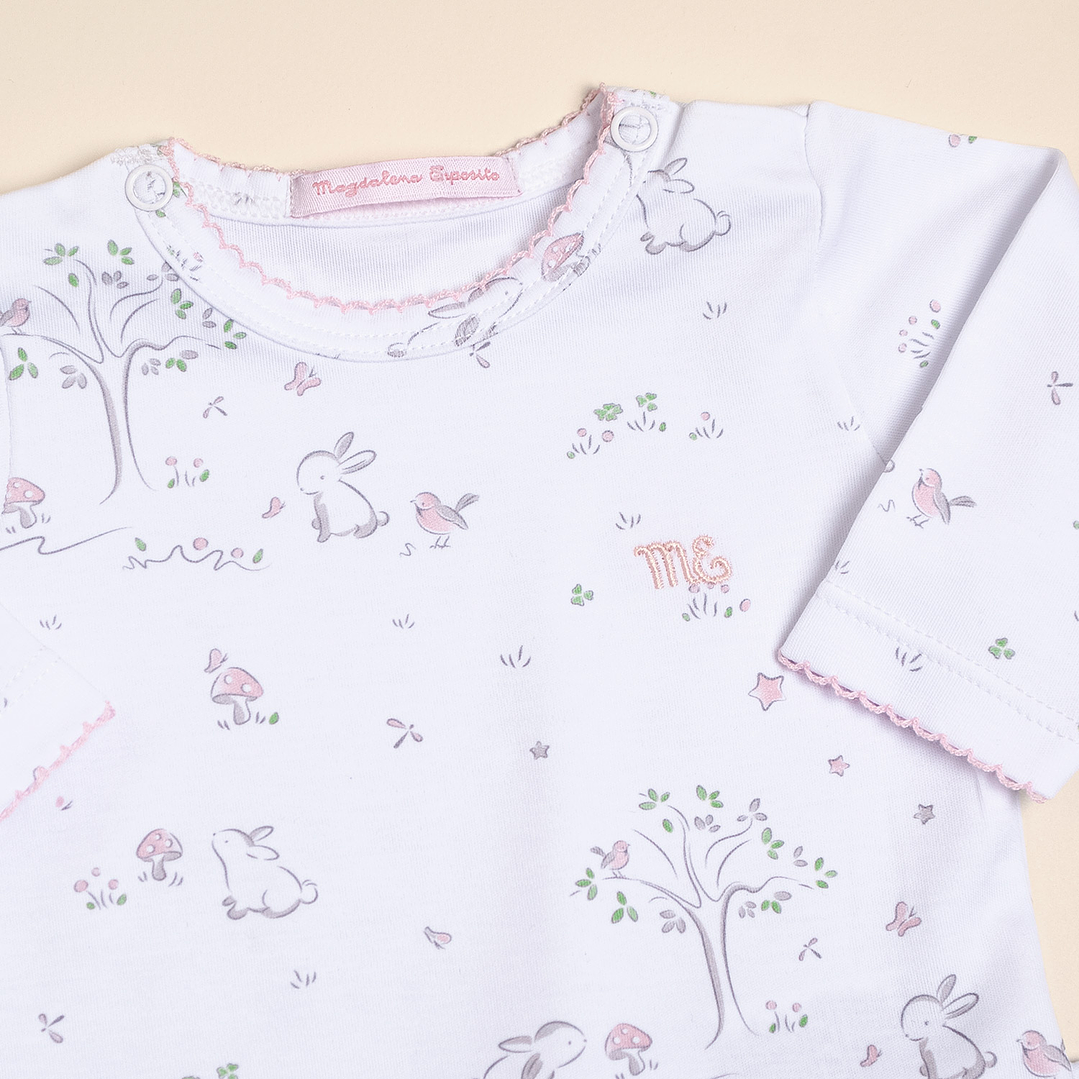 Set Pima Cotton Printed Bodysuit with Pants 2