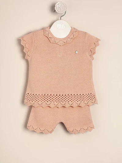 Clementina Matching Set mini Openwork with collar
