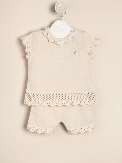 Clementina Matching Set mini Openwork with collar