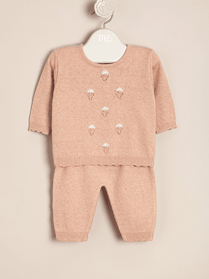 Loretta 2 piece embroidered matching set