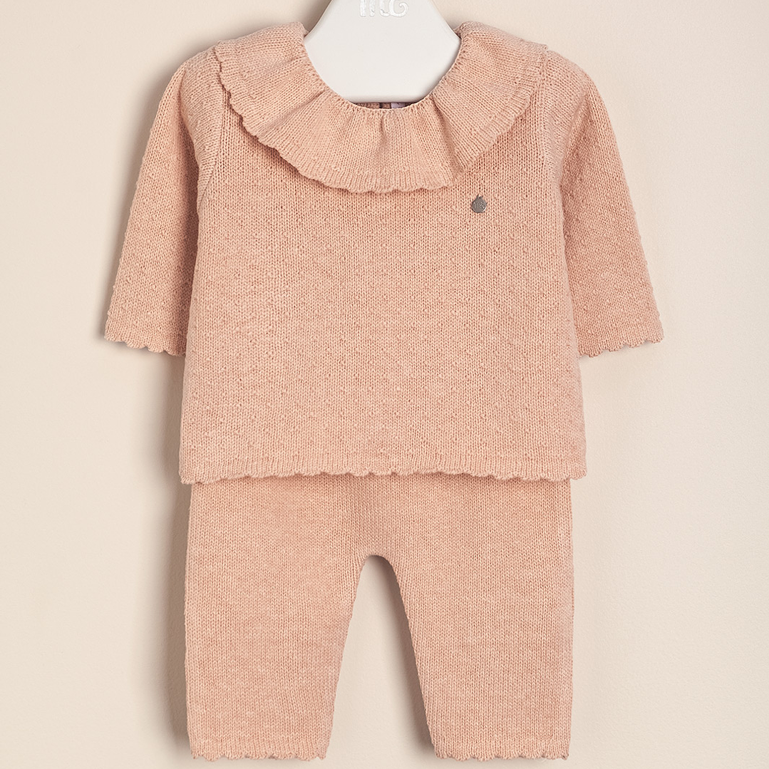 Ivanna 2 piece Matching Set Collar Sweater & Pants 1