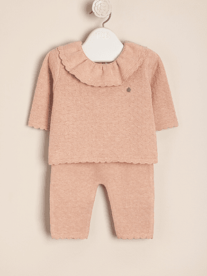 Ivanna 2 piece Matching Set Collar Sweater & Pants