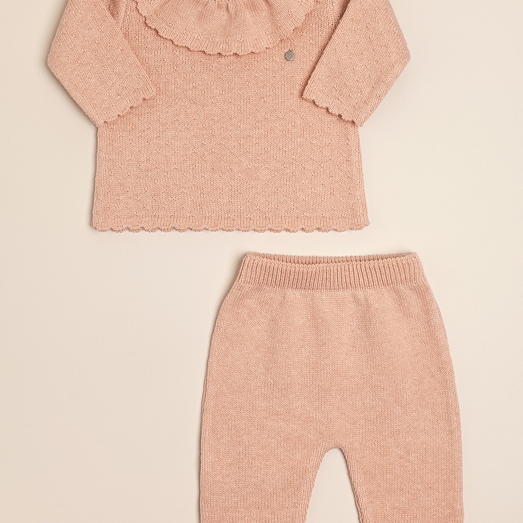 Ivanna 2 piece Matching Set Collar Sweater & Pants 2