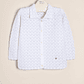 Nicolle Cotton Cardigan Openwork with collar for girls - thumbnail 1