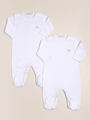 2 pack Footed Sleepers with Logo