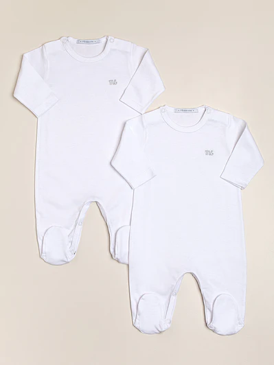 2 pack Footed Sleepers with Logo