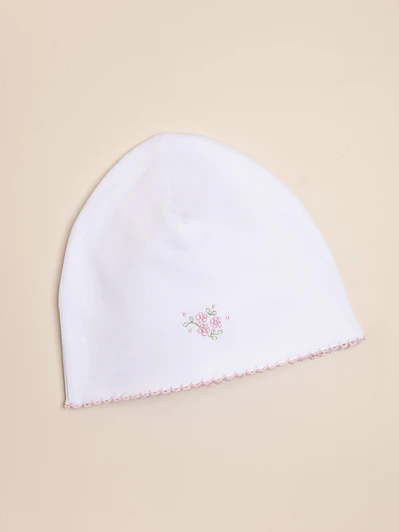Pima Cotton Embroidered Baby Beanie Hat origin Peru
