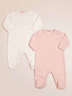 2 pack Footed Sleepers with Logo
